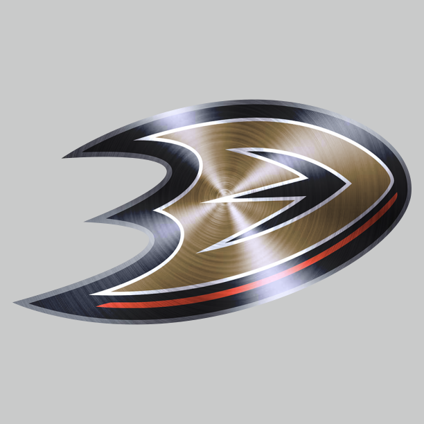 Anaheim Ducks Stainless steel logo iron on paper